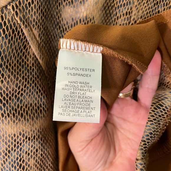 Coco Y Club zip up jacket looks like snake, skin, hand wash - Picture 5 of 7